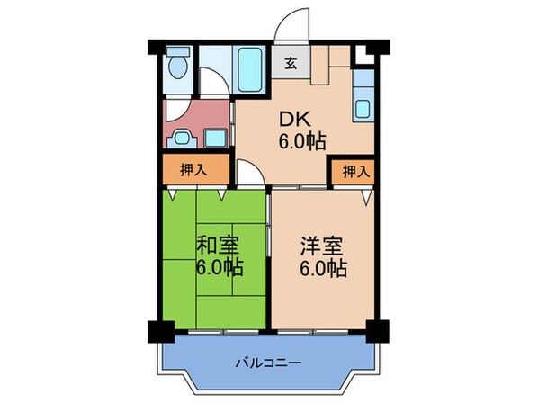 第４エンシンハイツの物件間取画像